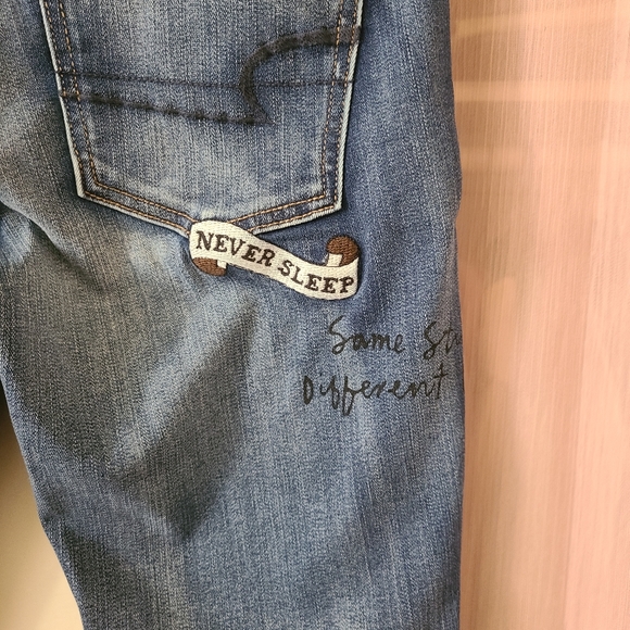 🔆 American Eagle Outfitters Patched Skinny Jeans - Picture 10 of 11